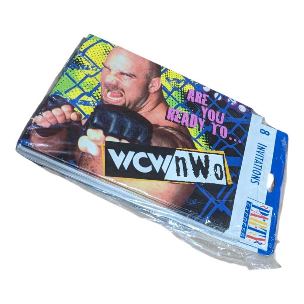 Vintage 1999 WCW NWO Goldberg Party Express Treat Bags Wrestling Party‎ Supplies